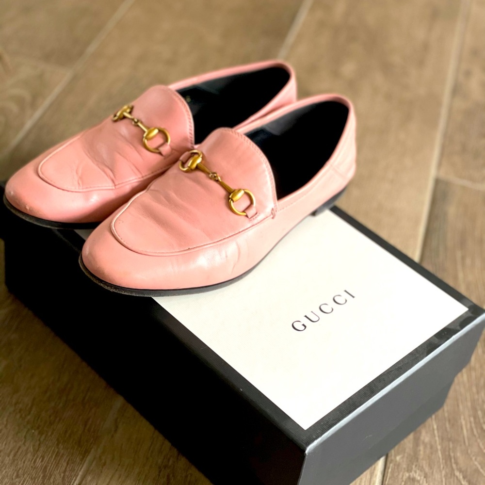 Pink Gucci Loafers